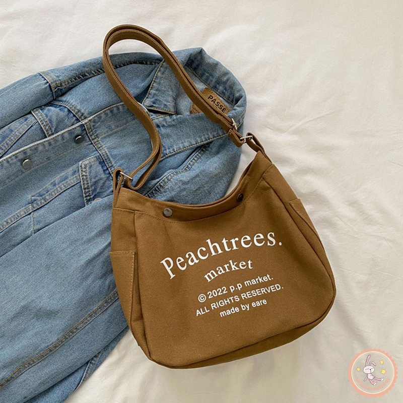 Túi Đeo Chéo Vuông In Chữ Thời Trang Cho Bé Gái