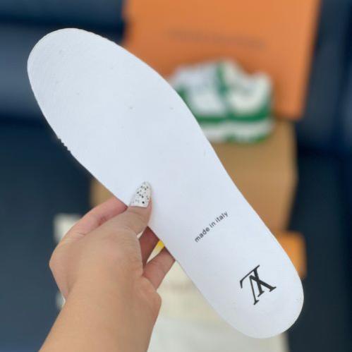 ✅freeship✅ Giày Louis Vuitton LV Trainer White pink & white green, giày thể thao LV cao cấp sang trọng full phụ kiện