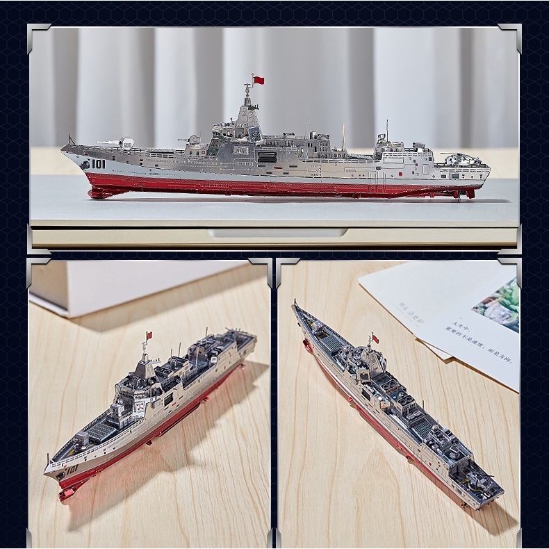 Mô Hình Lắp Ráp 3d Tàu khu trục Type 055 - Nam Xương