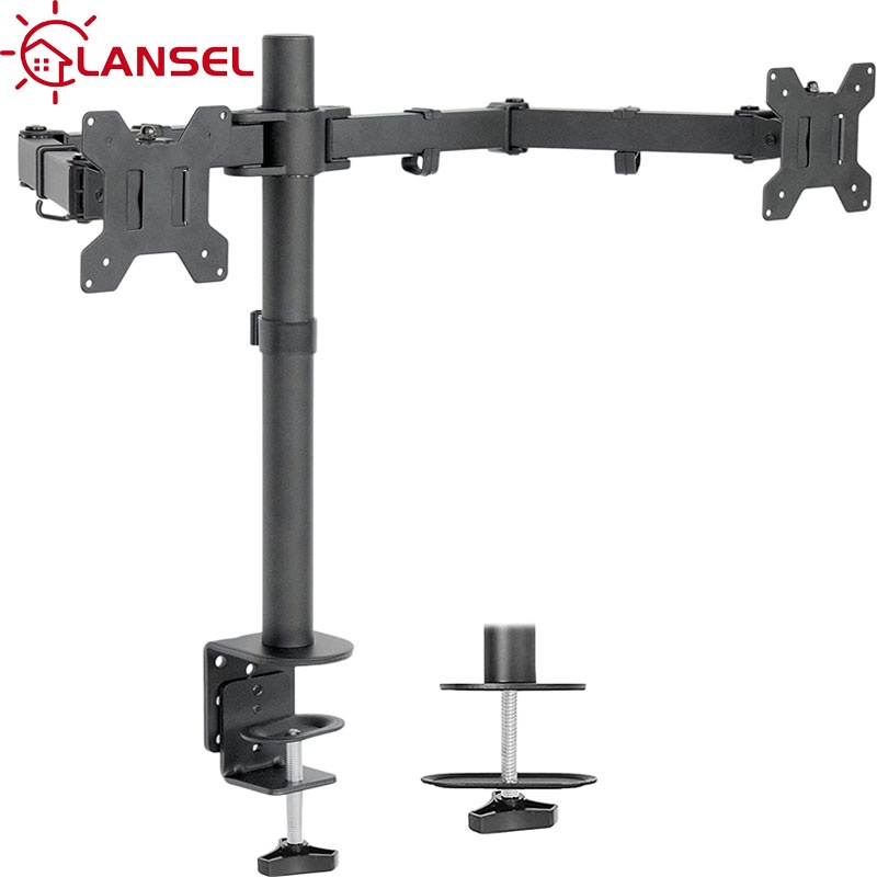 Giá Treo 2 Màn Hình/ Giá Đỡ LapTop/ Giá đỡ màn hình Xoay 360 độ - [Màn hình 13-32Inch]
