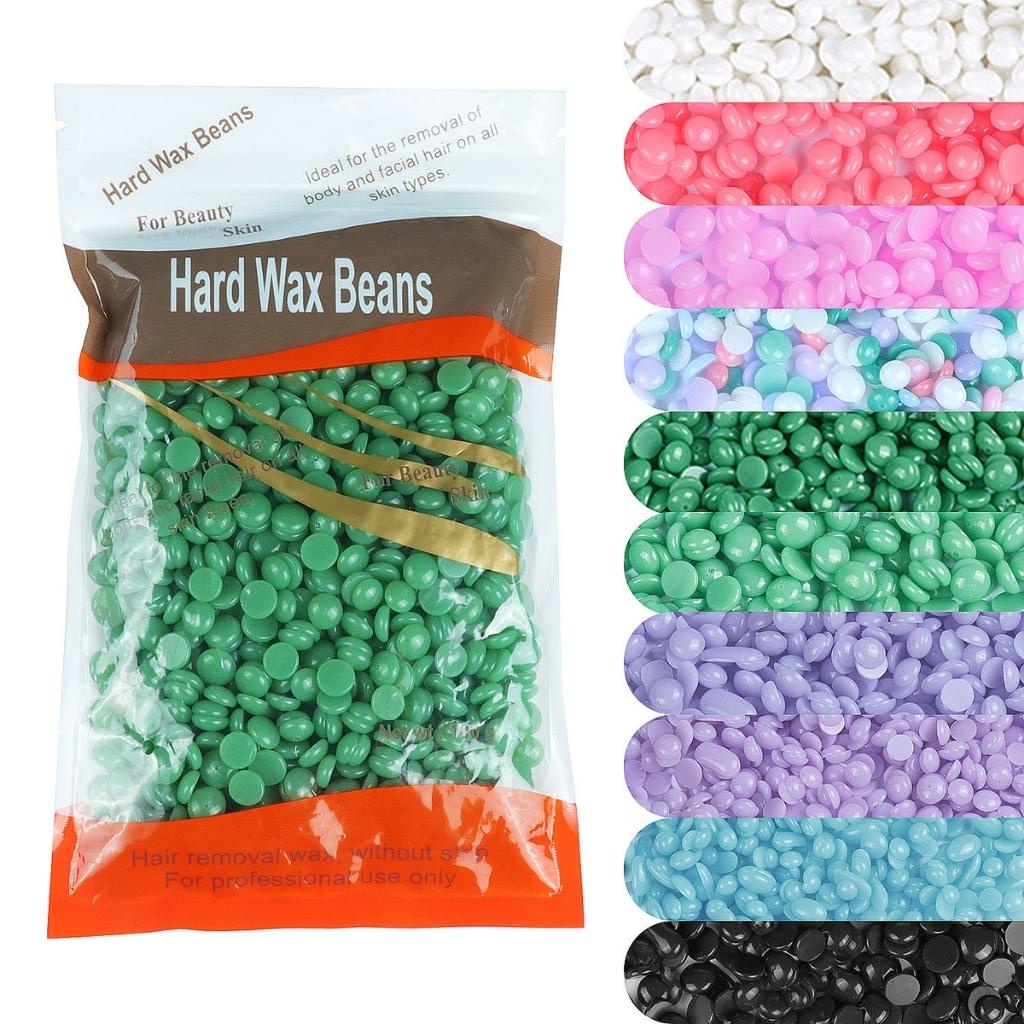 Sáp wax lông nóng Hard Wax Bean hạt đậu 100g tặng kèm que - sáp triệt lông jint