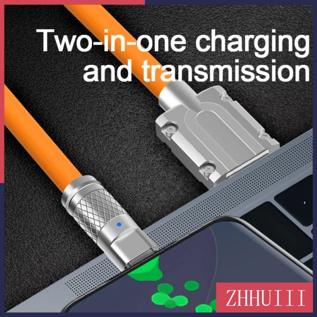 Dây Cáp Sạc Nhanh Usb Type C 120w 6a Có Đèn Led Báo Hiệu Tương Thích Cho Xiaomi Huawei Samsung