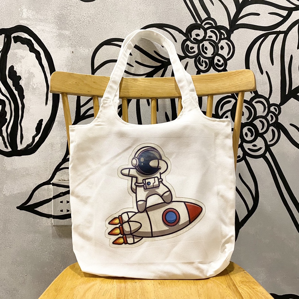 Túi tote, vải canvas 100% poli cao cấp, phong cách thời trang ulzzang, có khoá miệng xịn xò PHI HÀNH GIA