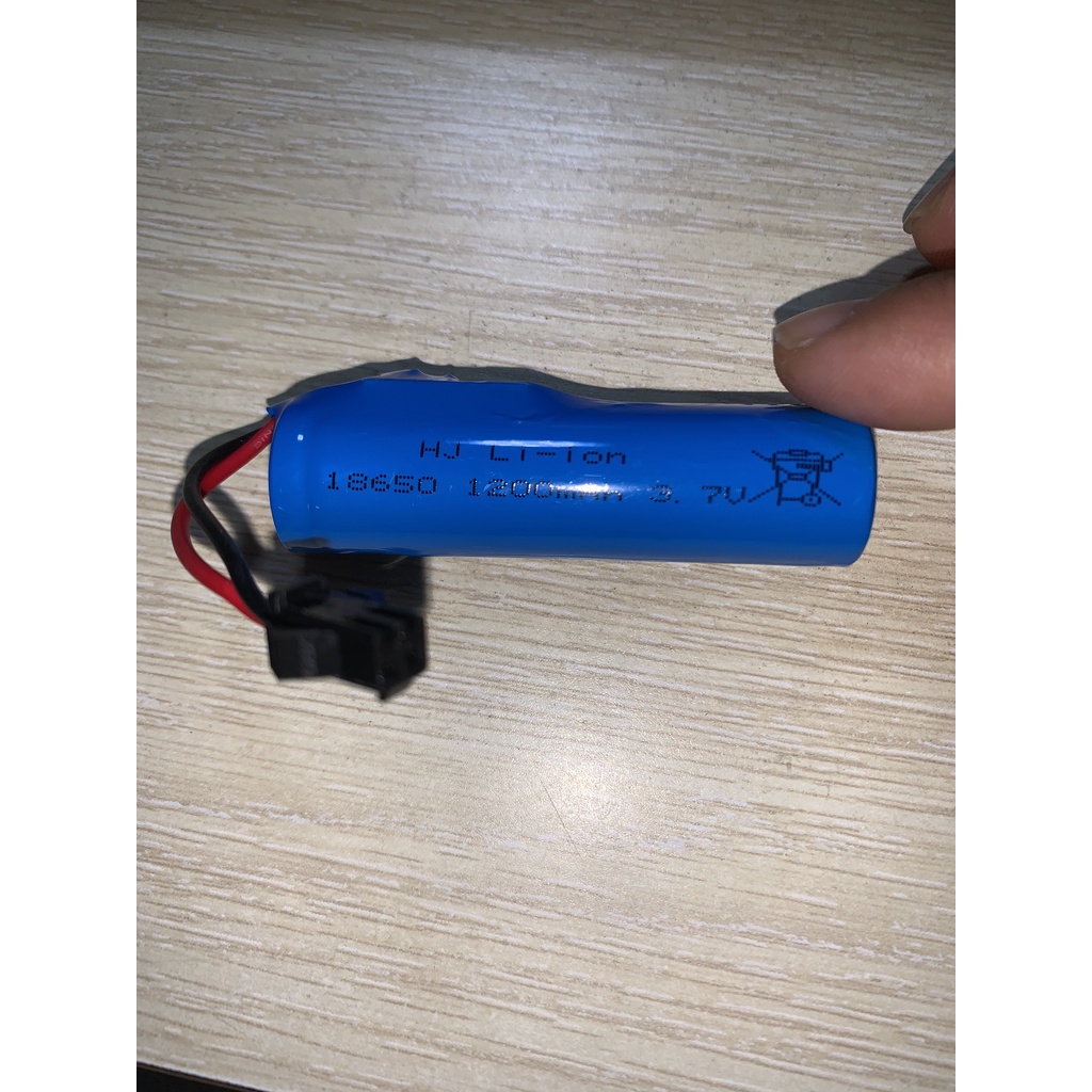 Pin Lithium Lion 18650 1s 3.7v 1200mah Xả 5C Xe Điều Khiển Từ Xa Hàng Mới 100%