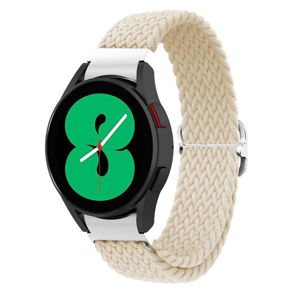Dây Đeo Đồng Hồ Dạng Bện Bằng nylon Co Giãn Có Khóa Cài Phù Hợp Cho Samsung watch 5 / 4 40mm 44mm / 42 / 46mm 5 Pro 45
