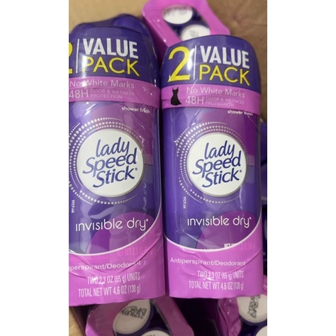 SÁP LĂN KHỬ MÙI NỮ LADY SPEED STICK INVISIBLE DRY POWER 65G - USA