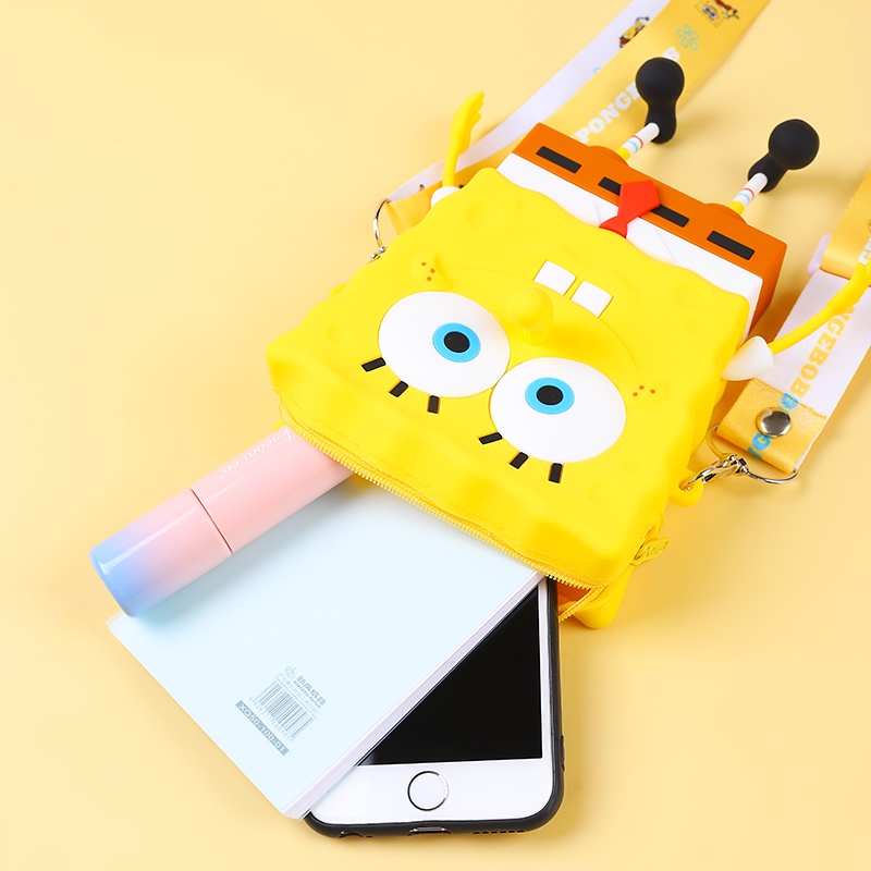 Ví Silicone Đựng Tiền Xu Chính Hãng Hình SpongeBob