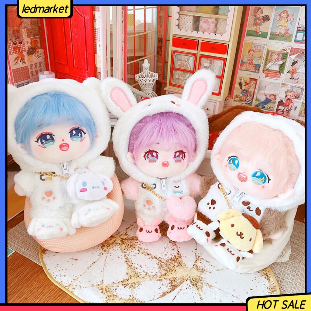 Gấu Bông Bộ Hai Giày Búp Bê Hình Thỏ Làm Việc Trang Trí Tinh Tế