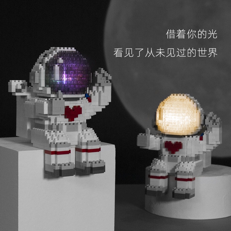 Trọn bộ lego PHI HÀNH GIA PHG, mô hình xả stress trang trí bàn làm việc dễ thương