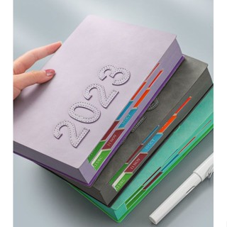 2023 planner diary notebook A5 Sổ Tay Lên Kế Hoạch Khổ A5 400 Trang Họa Tiết Năm 2023