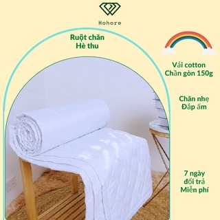 Ruột chăn hè thu siêu nhẹ Riotex chăn chần gòn nguyên tấm không lo đùn bông khi giặt kích thước 1m6 - 2m2x2m4