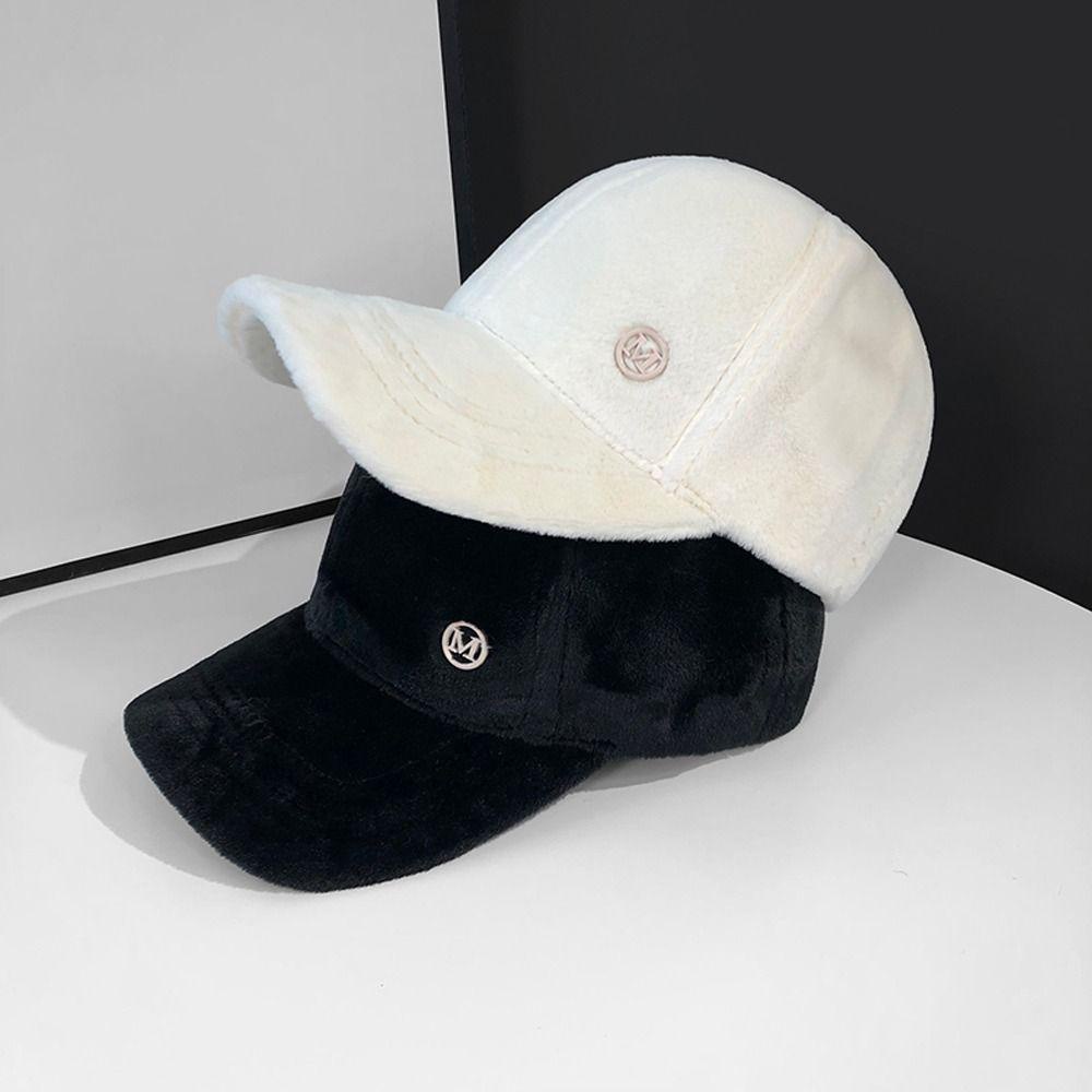 Mũ Lông Thỏ Vành Cong Dày Dặn Giữ Ấm Mùa Đông Phong Cách Vintage Thanh Lịch