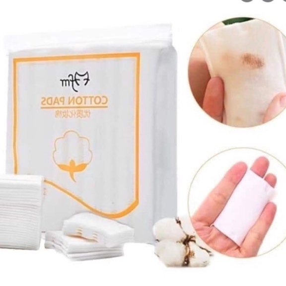 Bông tẩy trang 3 lớp Cotton Pads Túi 222 miếng mềm mịn có túi zip tiện lợi