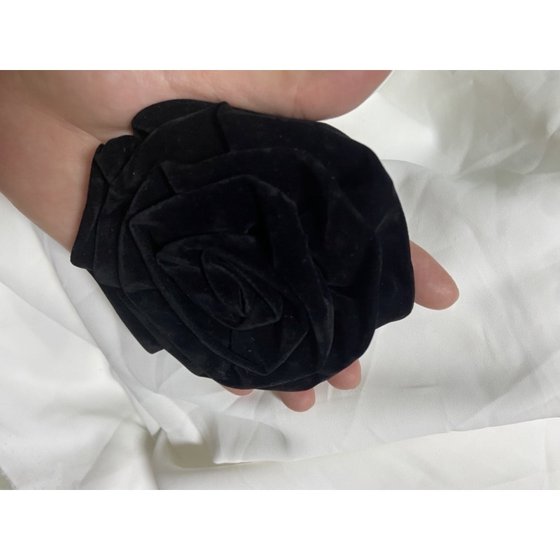 Hoa hồng trang trí gắn áo váy túi ví side 10cm hoa làm bằng vải nhung cứng budanh dày dặn mịn đẹp