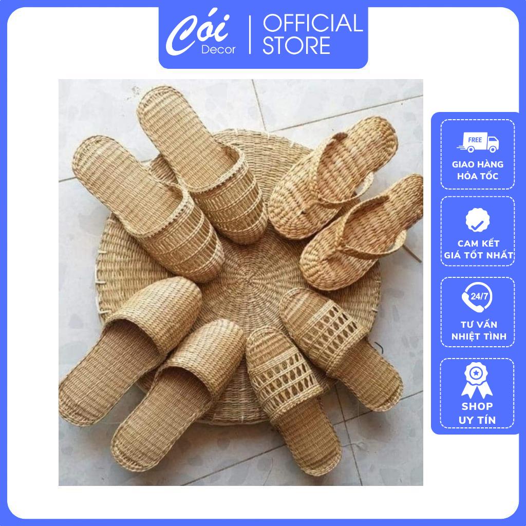 Dép Cói Lục Bình Handmade Êm Thoải Mái Trang Trí Decor Chụp Ảnh Cực Xinh - Xưởng Cói Decor
