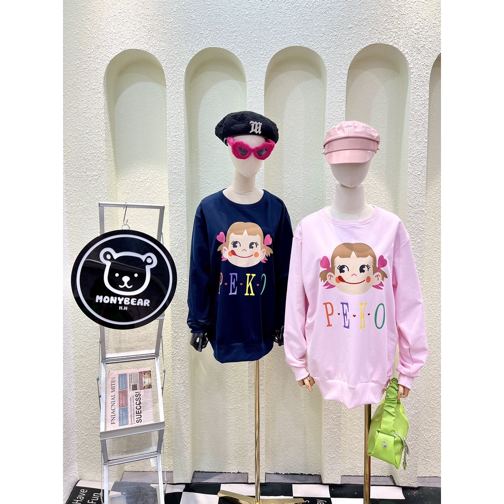 Áo sweater peko 2 màu from dáng thoải mái - HN593