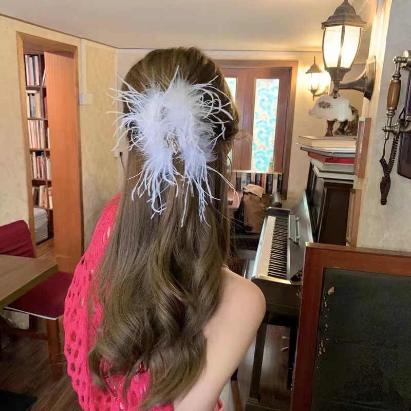 Kẹp Tóc Cá Mập Màu Trơn Tạo Kiểu Tóc Đà Điểu Cao Cấp Cho Nữ