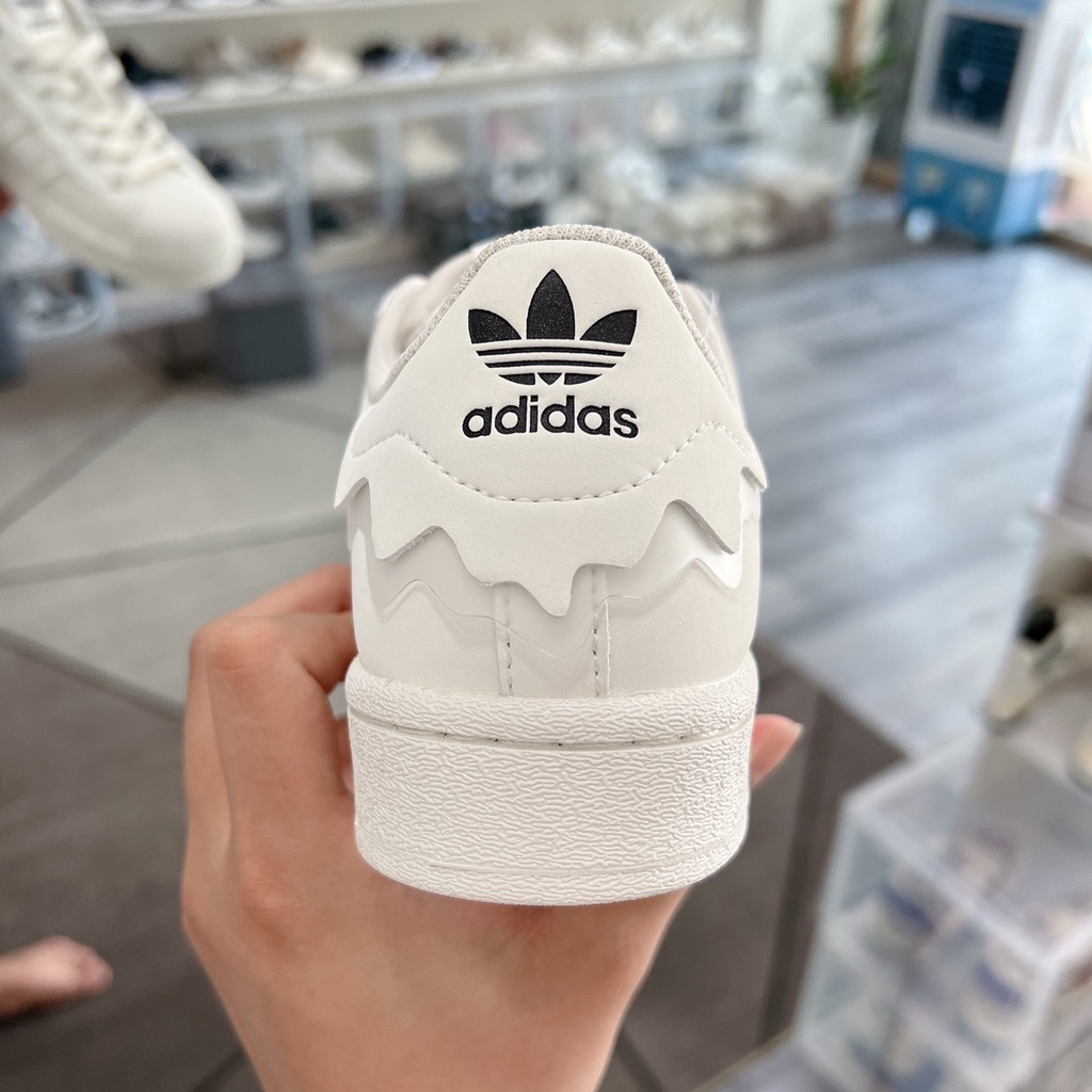 Giày Adidas Superstar Das Sò Màu Kem, Superstar Das Sò Màu Hồng Kem Màu Trắng Hot Trend 2022