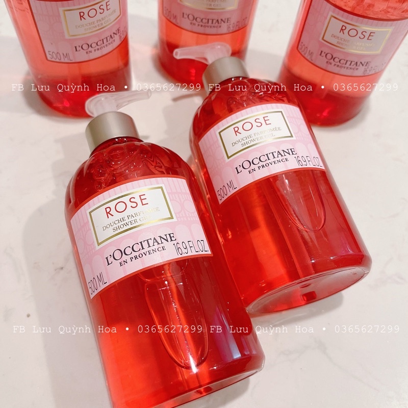 Sữa tắm L'Occitane Rose Shower Gel 500ml hương hoa hồng