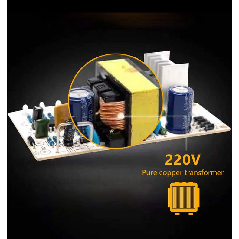 Thiết Bị Sạc Pin 220V 12V 2A Có Màn Hình LED Hiển Thị Dành Cho Xe Hơi Xe Máy