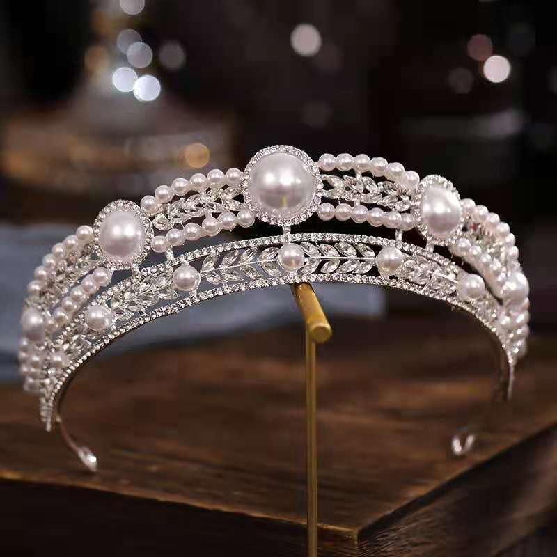 Vương miện cô dâu hạt trai lớn 2 tầng mẫu đẹp TP HCM Giangpkc 2023 SP2221937  Phụ kiện cưới Giang