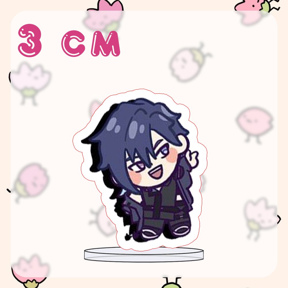 Mô hình Standee 3cm x Móc khóa LUXIEM NOCTYX ver TREO NGHIÊNG tượng acrylic anime mica chibi trang trí quà tặng xinh xắn