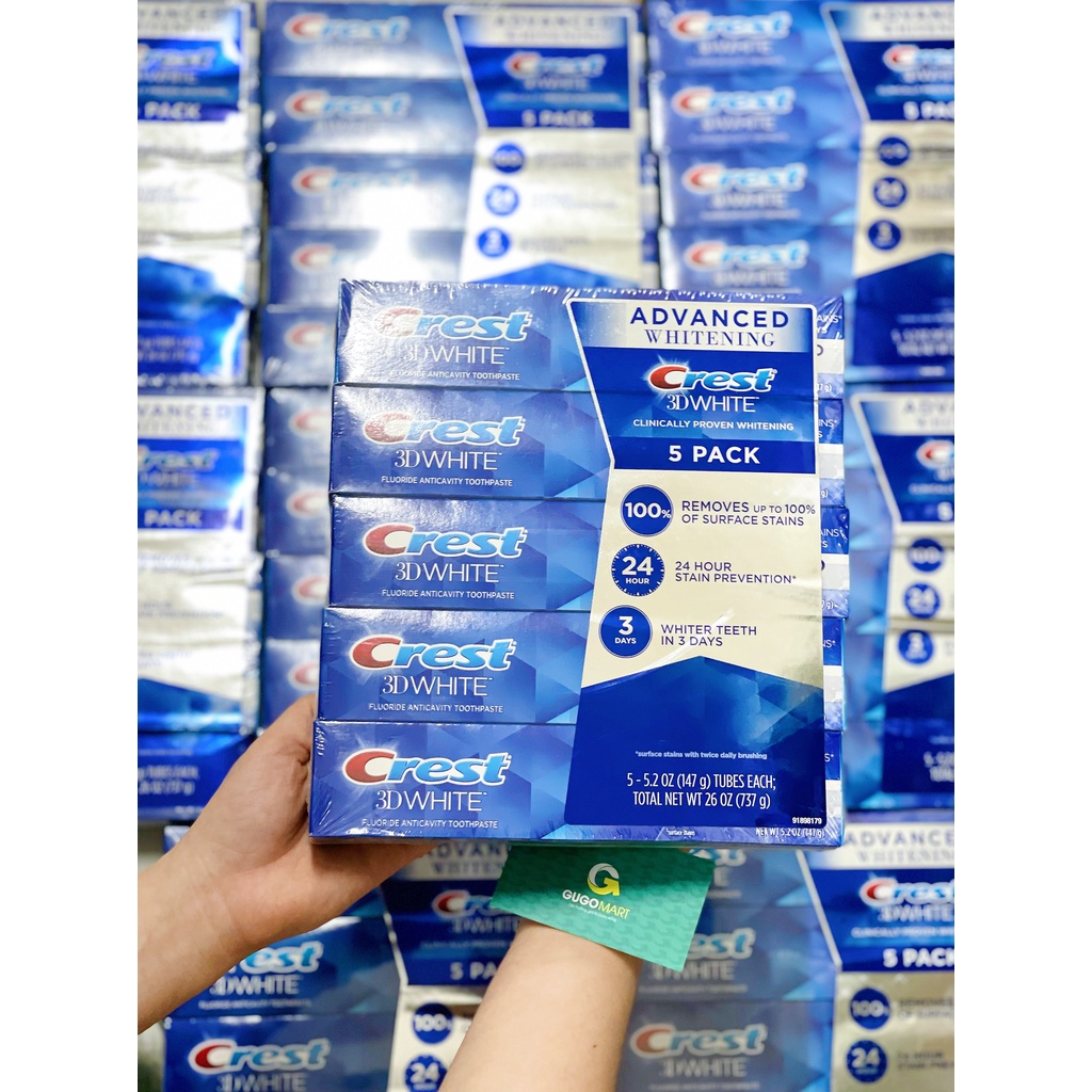 Kem đánh răng Crest 3D Mỹ