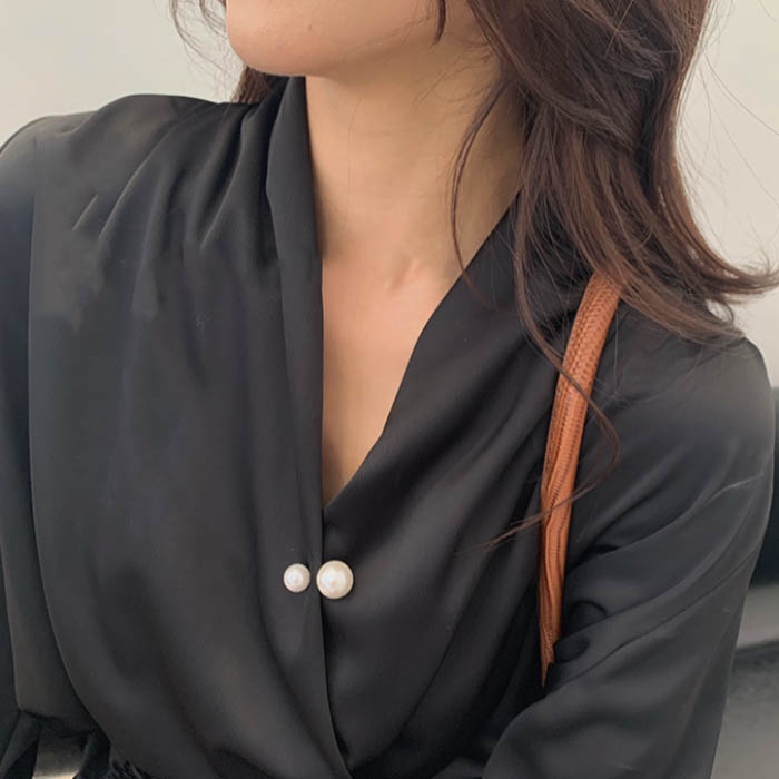 Ghim Cài Áo Đính Ngọc Trai Nhân Tạo Thiết Kế Mới Thời Trang Dành Cho Nữ