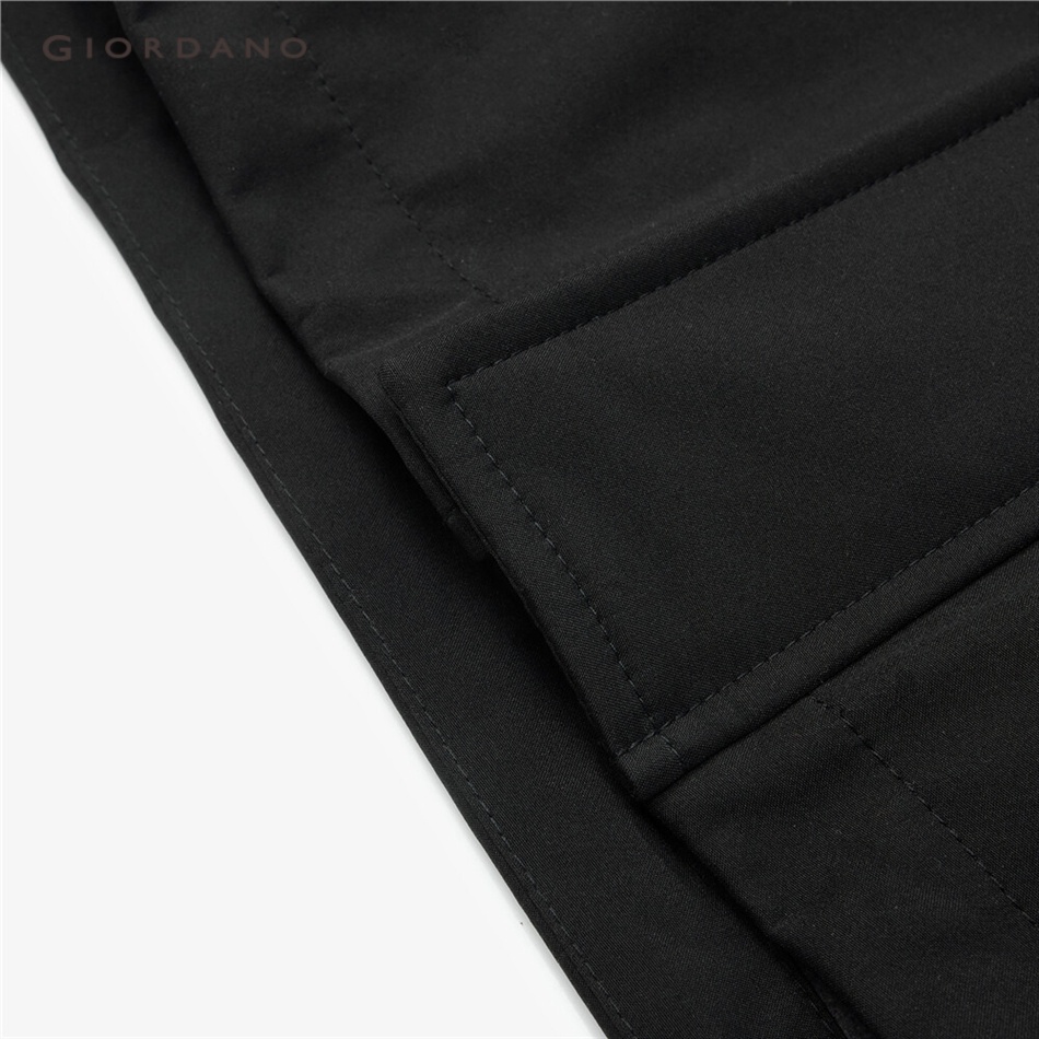 Áo khoác GIORDANO 01072686 có mũ trùm đầu dáng dài lót nỉ