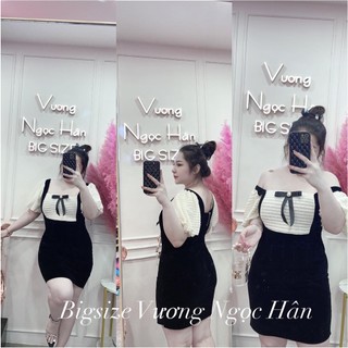 Đầm nhung phối ren thiết kế bigsize