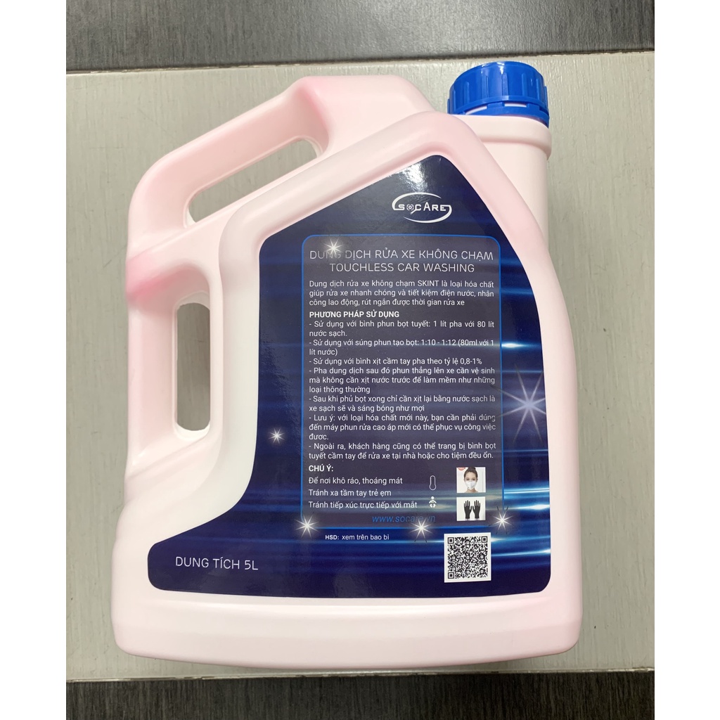 NƯỚC RỬA XE KHÔNG CHẠM SOCARE CAN 1L, 5L