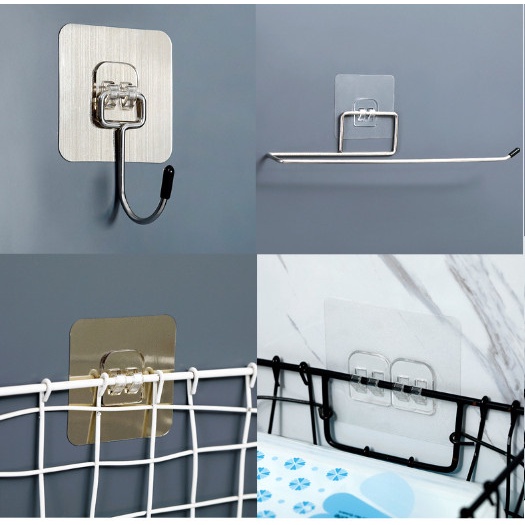 COMBO 10 Miếng Dán Tường Dự Phòng Đơn, Miếng Dán Dự Phòng Kệ Dán Tường / Móc Đơn Kệ