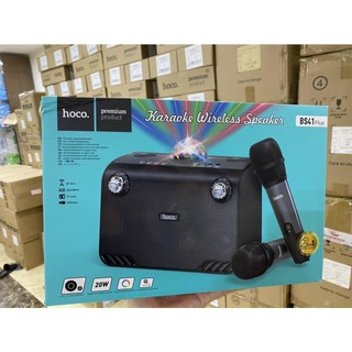 Loa bluetooth kèm 2 míc Karaoke có đèn Hoco BS41 Plus