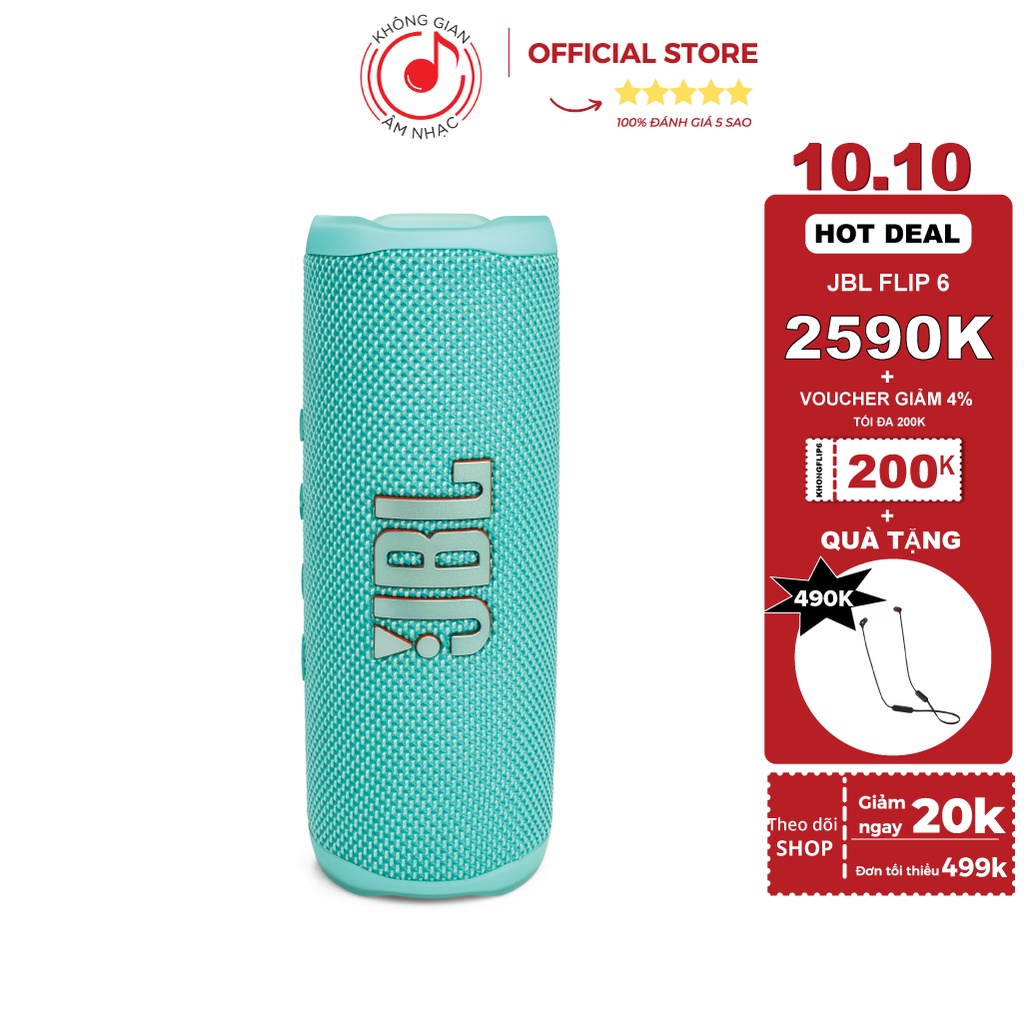 Loa Nghe Nhạc Bluetooth JBL Flip 6 - Chính Hãng PGI