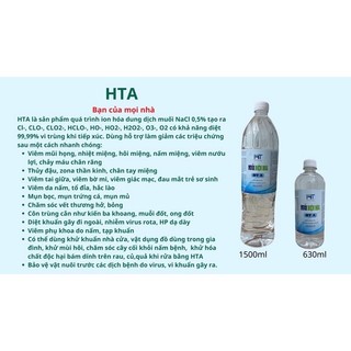 nước muối điện hoá HTA