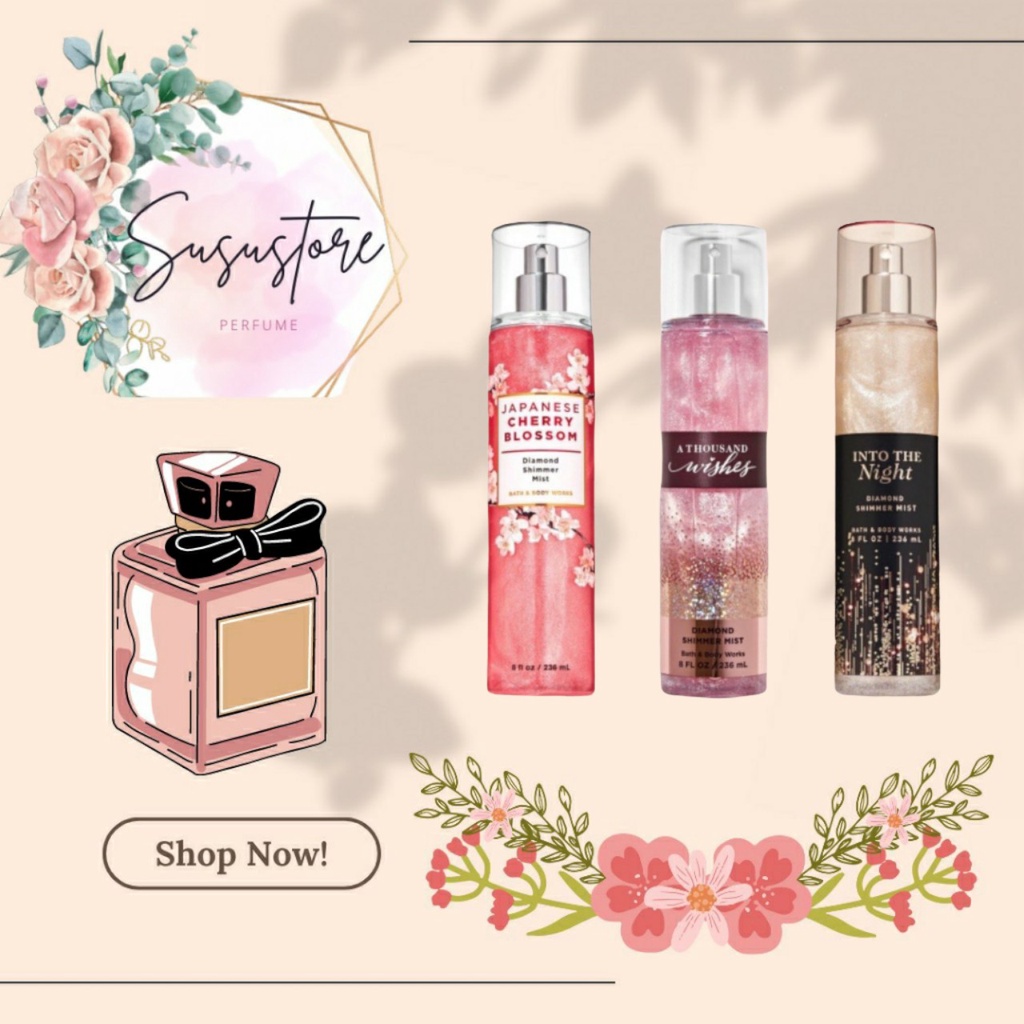 (Susustore) Xịt Thơm Toàn Thân Ánh Nhũ Kim Tuyến Shimmer Body Mist "SWEET DREAM"- Kèm Mẫu Thử 30ml 🍋🥥🍒🍑 [Có sẫn]