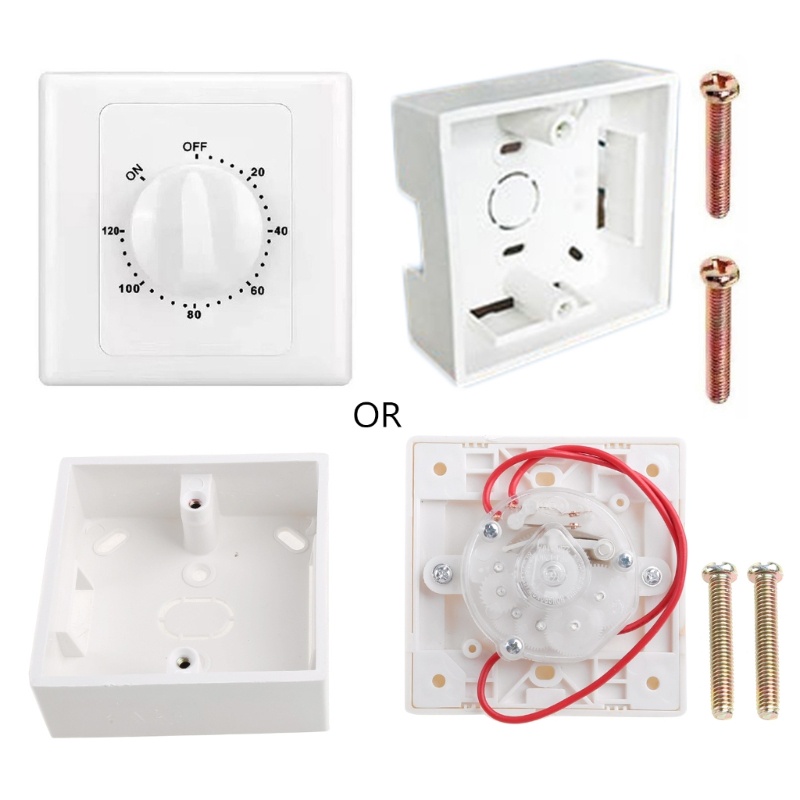 Công Tắc Hẹn Giờ Cơ Khí AC 220V 2000W 30 Phút / 60 Phút / 120 Phút