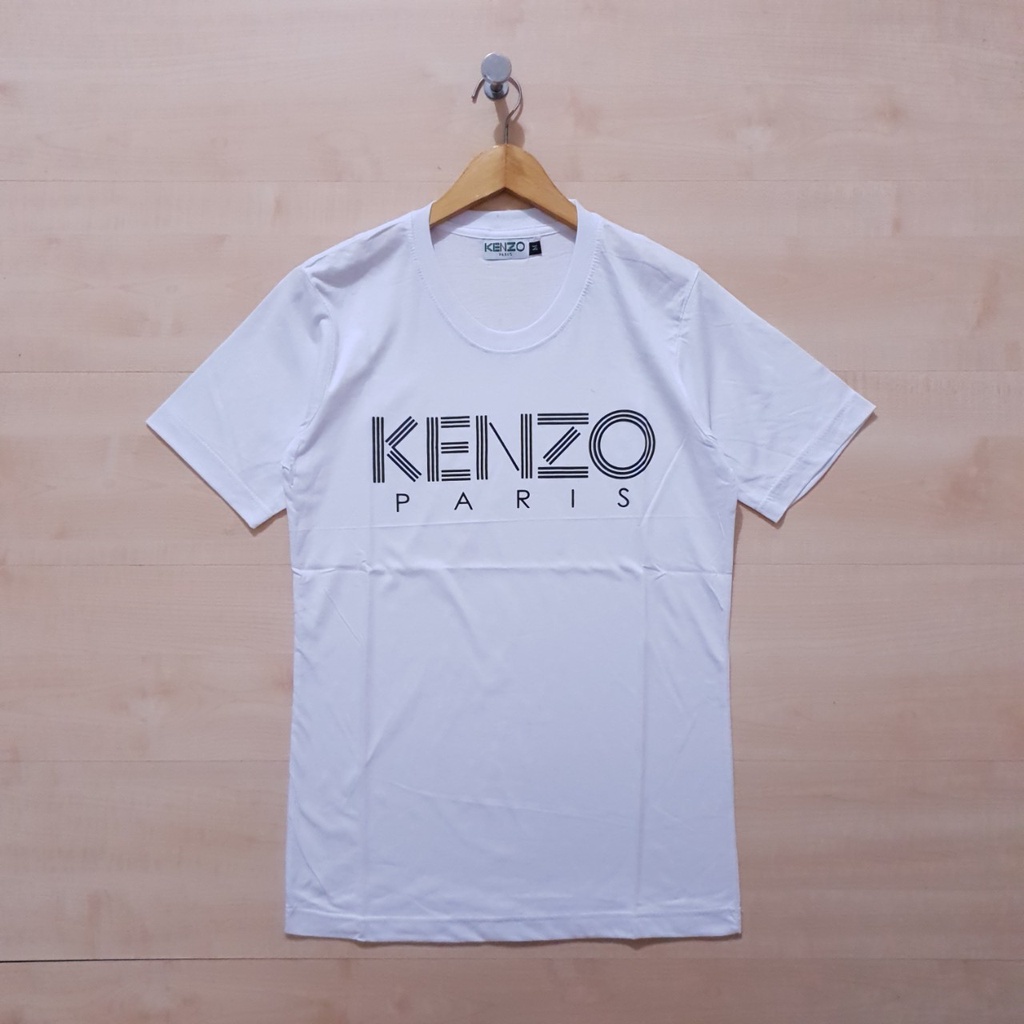 Áo Thun Logo Kenzo PARIS Màu Trắng