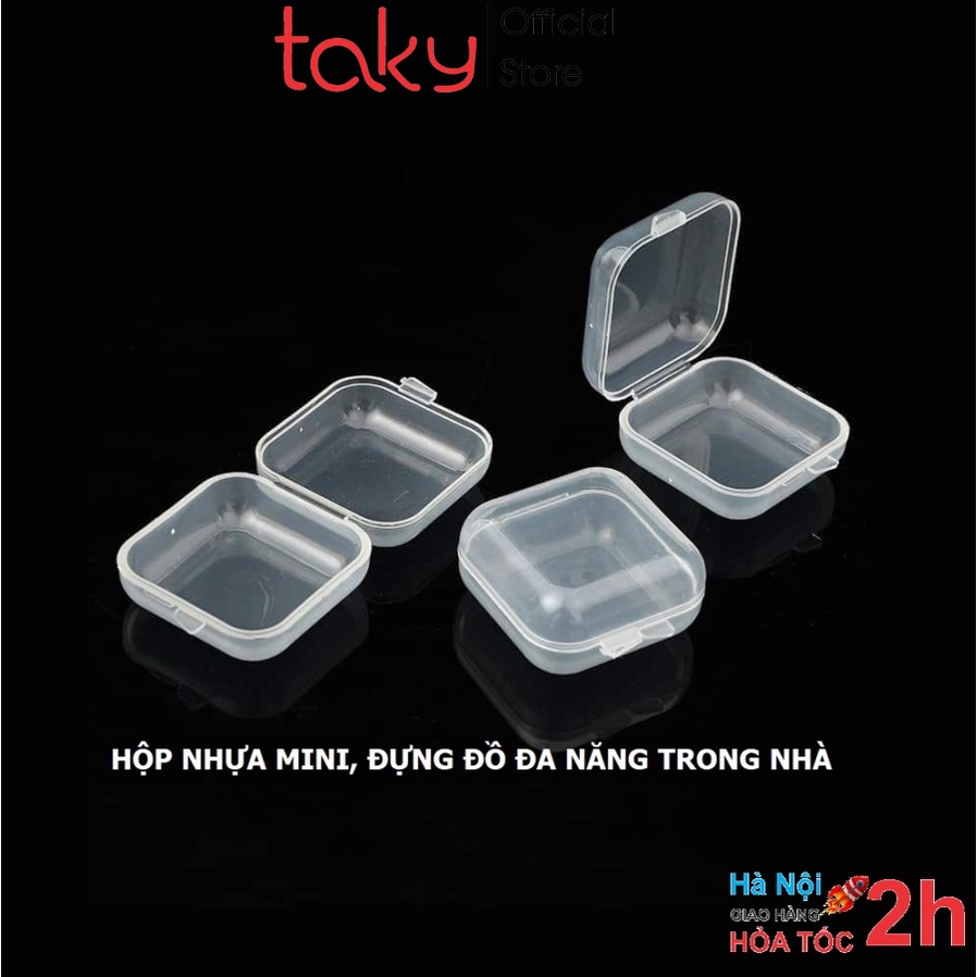 3 Hộp Đựng - Taky, Mini Trong Suốt, Đựng Đồ Dùng Cá Nhân, Đựng Thuốc, Trang Sức, Để Đồ Nhỏ Tiện Dụng Trong Gia Đình 5030