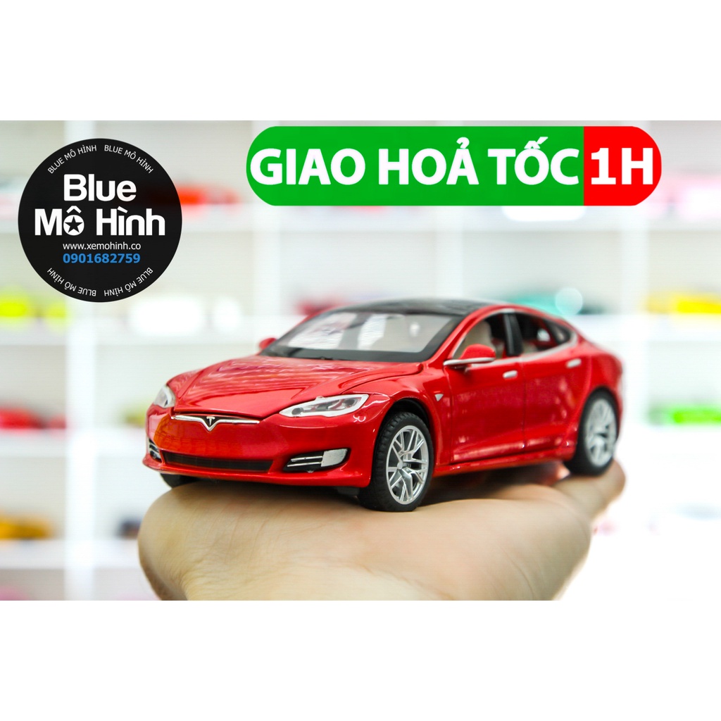 Xe mô hình sedan Tesla Model S 1:32