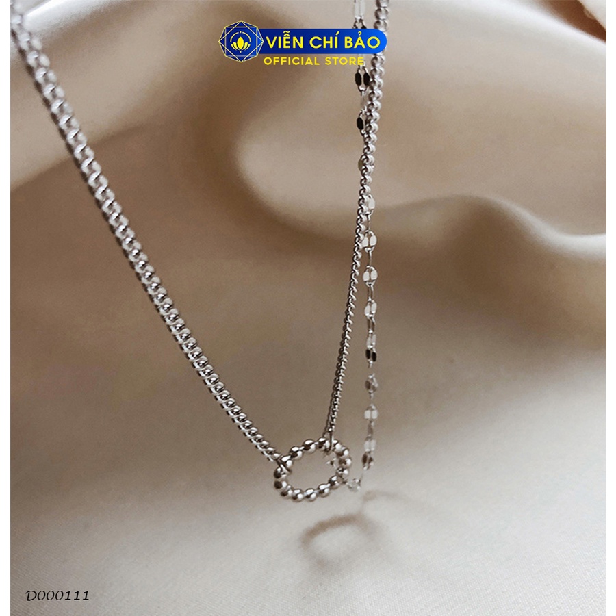 Dây chuyền bạc nữ Choker Alice chất liệu bạc 925 thời trang phụ kiện trang sức Viễn Chí Bảo D000111
