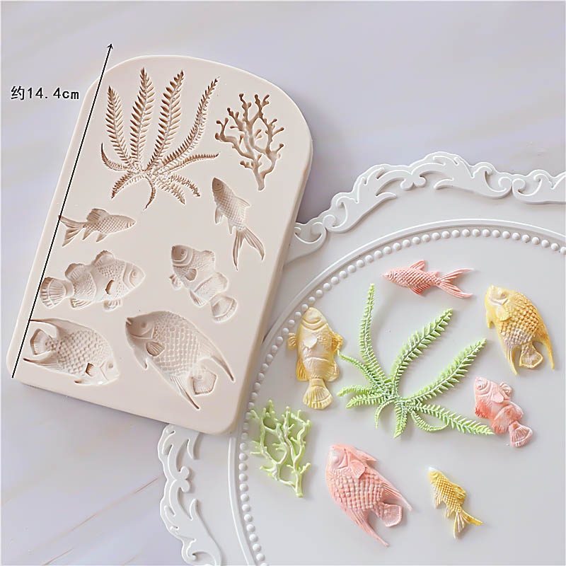 Khuôn Làm Bánh Hình Vỏ Sò / Sao Biển / Cá Heo / Sao Biển Xinh Xắn