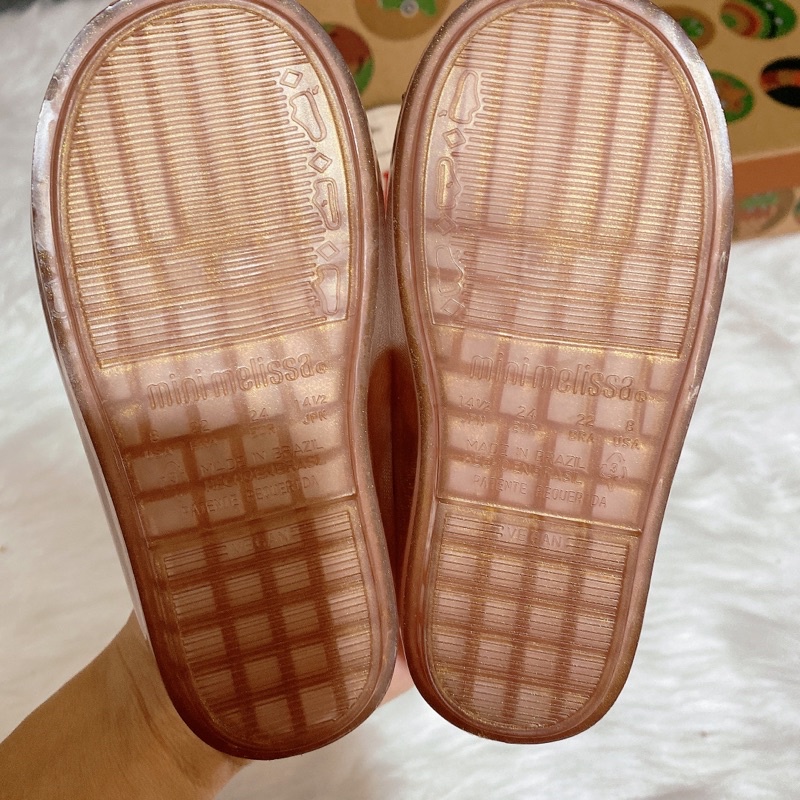 Giầy búp bê melissa nơ vương miện cho bé chất liệu giầy nhựa thơm melisa siêu mềm êm cho bé từ 1-7 tuổi