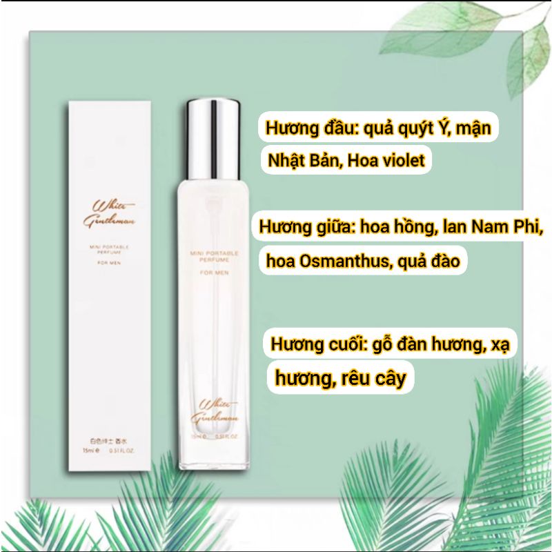 Nước hoa Nam/Nữ bỏ túi Miniso 15ml