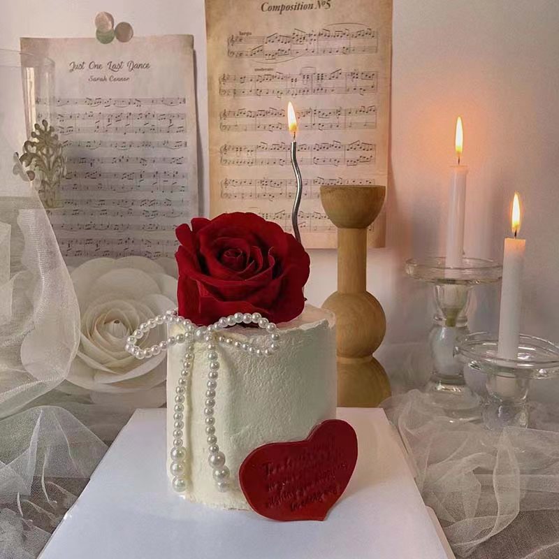 Nơ Đính Ngọc Trai Trang Trí Bánh Kem Sinh Nhật / Lễ Tình Nhân DIY