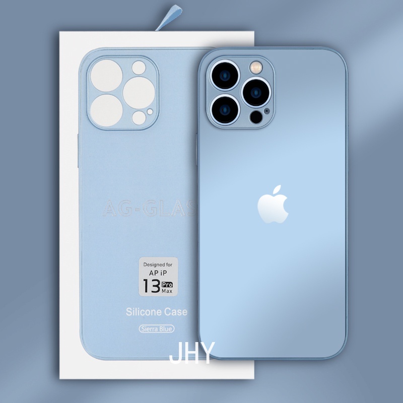 Ốp Điện Thoại Kính Viền Silicon Họa Tiết Độc Đáo Thời Trang Cho Iphone X XS Max 7 / 8 Plus SE2 / 3 14 13 12 11 Pro MaxPromax Plus