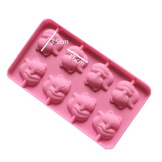 Khuôn silicon làm kẹo mút (nhiều mẫu).
