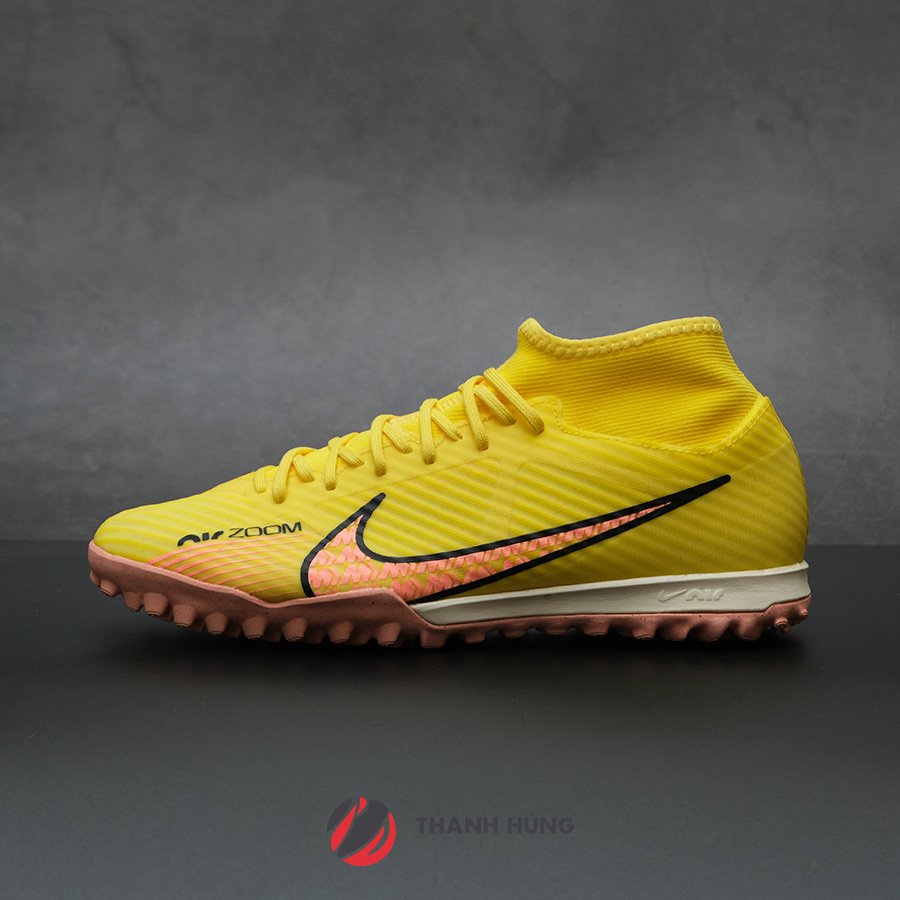 GIÀY ĐÁ BÓNG CHÍNH HÃNG NIKE ZOOM MERCURIAL SUPERFLY 9 ACADEMY TF - DJ5629-780 - VÀNG/HỒNG