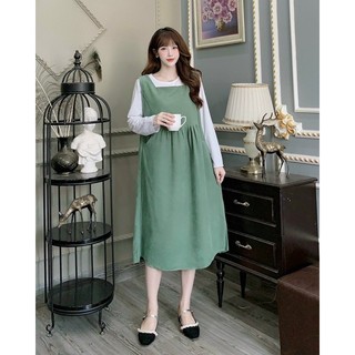 Yếm bầu thu đông công sở trơn