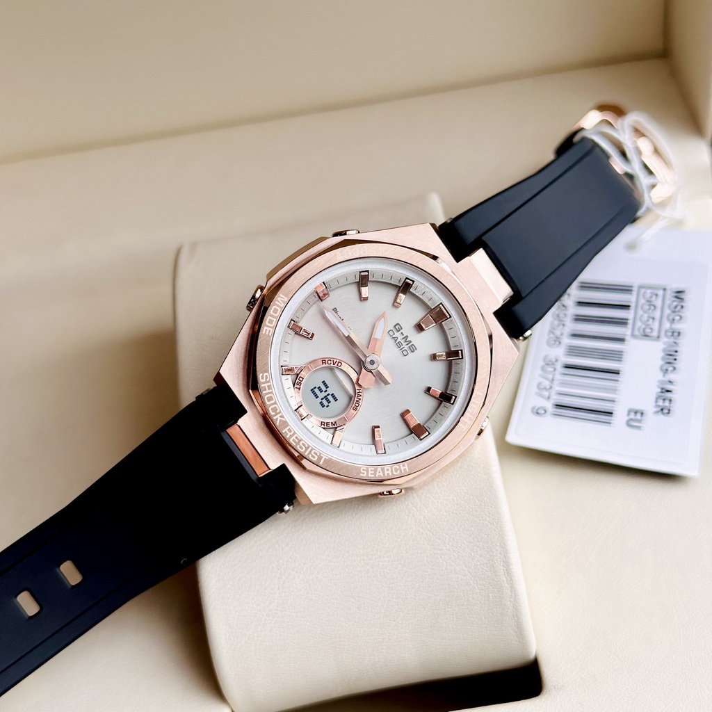 Đồng hồ nữ dây nhựa Casio Baby G MSG B100G 1A